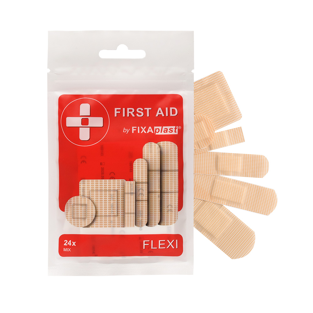 FIXAplast FIRST AID FLEXI náplast classic MIX, 24 ks