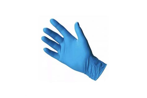 Jednorázové rukavice nepudrované MASTER GLOVE nitrile PF simple modré 100ks XL