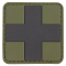 Identifikační štítek - zdravotnický kříž 5x5 cm - suchý zip