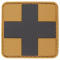Identifikační štítek - zdravotnický kříž 5x5 cm - suchý zip