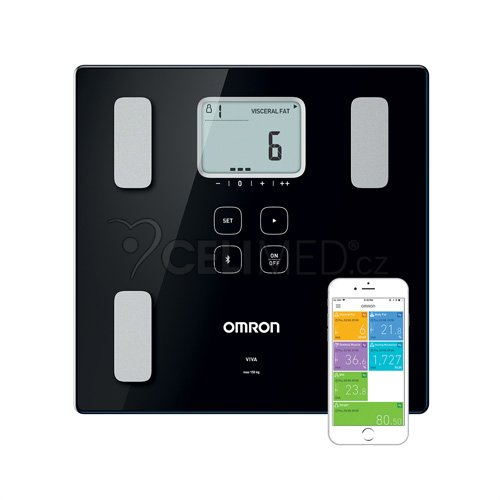 OMRON VIVA (BF-222T) monitor skladby lidského těla s osobní váhou s Bluetooth pripojením Android/iOS zařízení