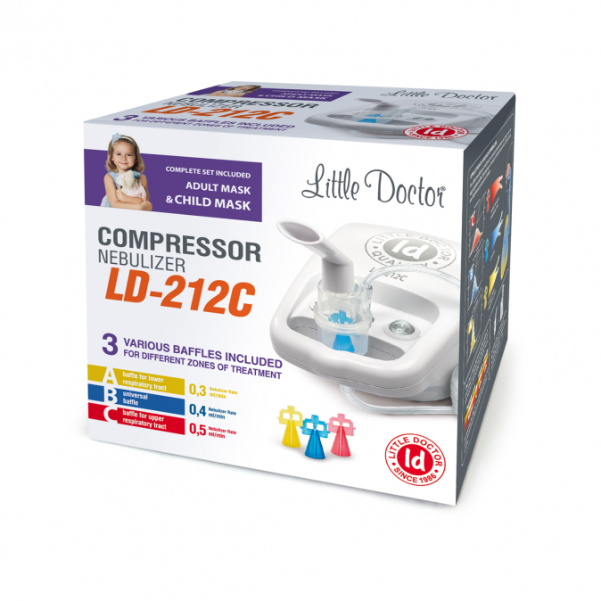 Kompresorový nebulizér LD-212C - inhalátor