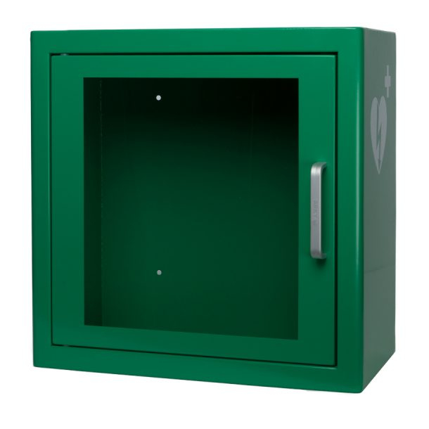 Skříňka na AED defibrilátor ARKY zelená - s alarmem
