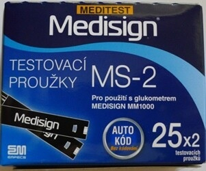 Testovací proužky Mediset Medisign MS-2 50 ks