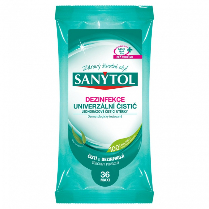 Sanytol Dezinfekce univerzální čistič - utěrky